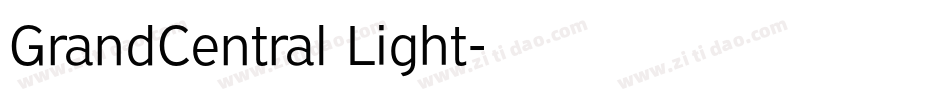GrandCentral Light字体转换